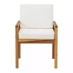 Kirklands Home Outdoor Sets|Warm Acacia Wood Slatted 5-pc. Outdoor Dining Set