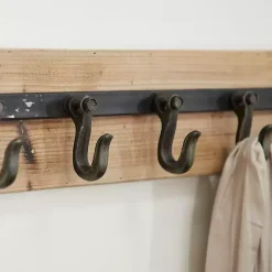 Kirklands Home Hooks|Warm Brown Industrial Iron Wall Hooks