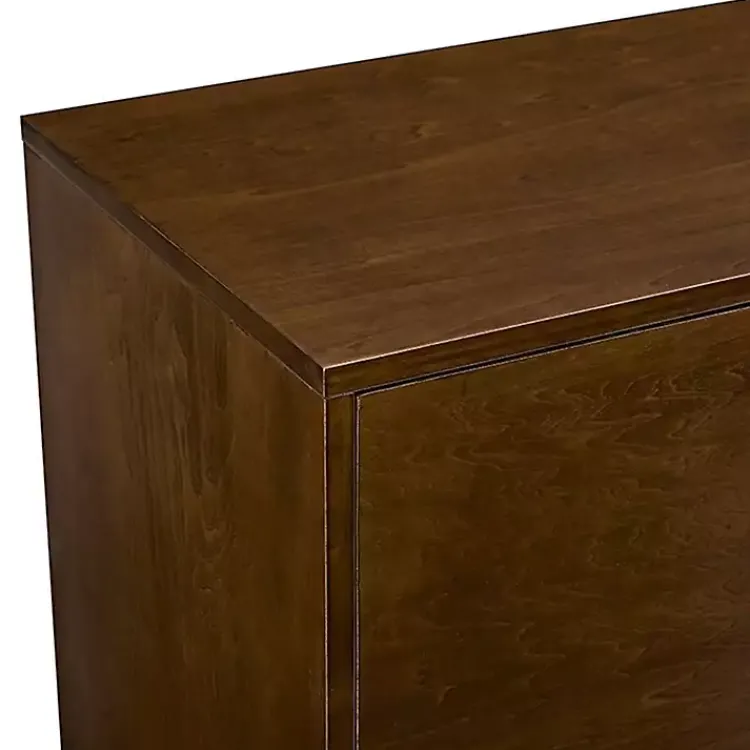 Kirklands Home Console Tables|Warm Brown Mid-Century Modern Storage Console