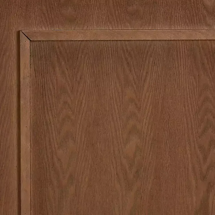 Kirklands Home Beds & Headboards|Warm 3-Panel Wood Full Headboard Brown