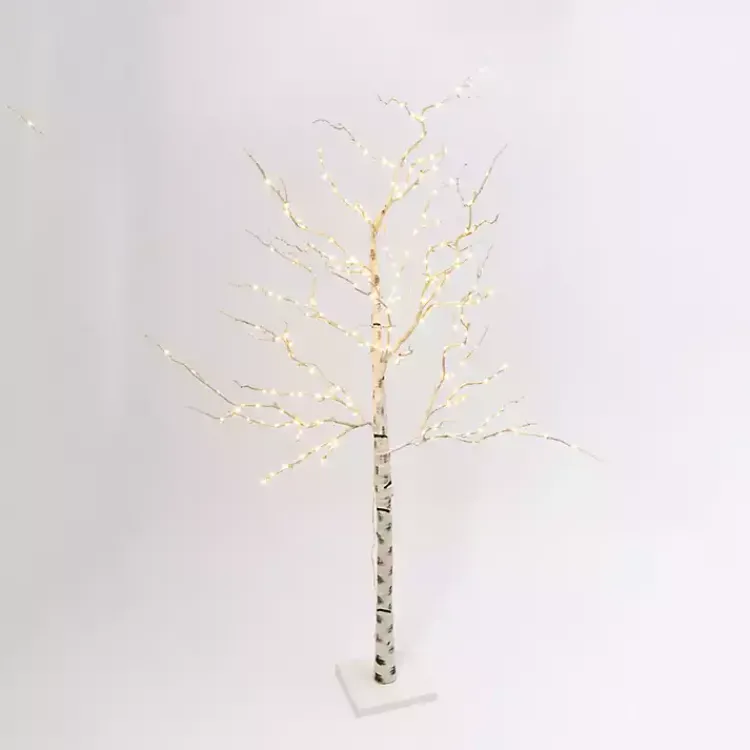 New Warm White Pre-Lit Birch Tree Christmas Trees