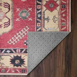 Kirklands Home Area Rugs|Washable Shary Coral Area Rug, 5x7 Pink