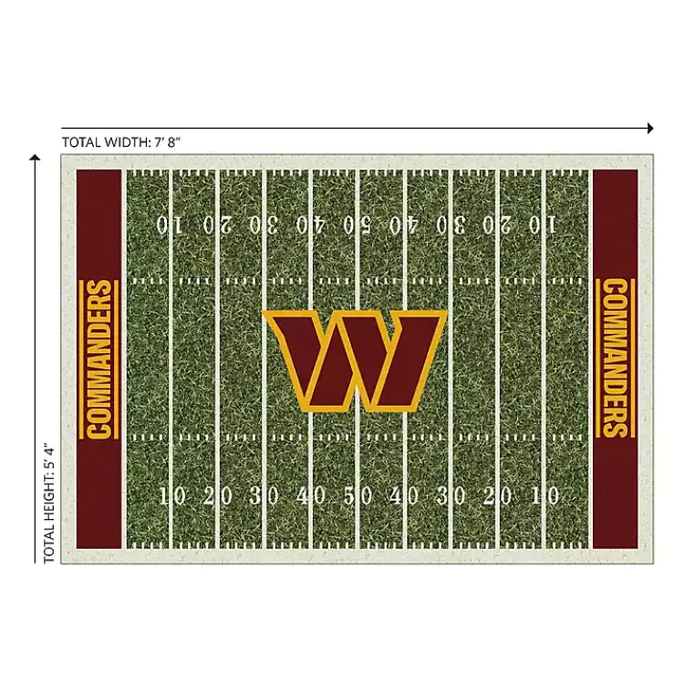 Kirklands Home Area Rugs|Washington Commanders Home Field Area Rug, 6x8