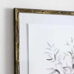 Kirklands Home Framed Art|Watercolor Bamboo Leaves Framed Art Print