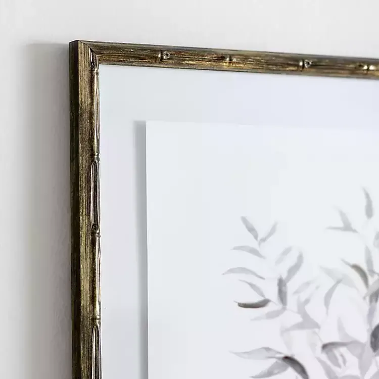 Kirklands Home Framed Art|Watercolor Bamboo Leaves Framed Art Print