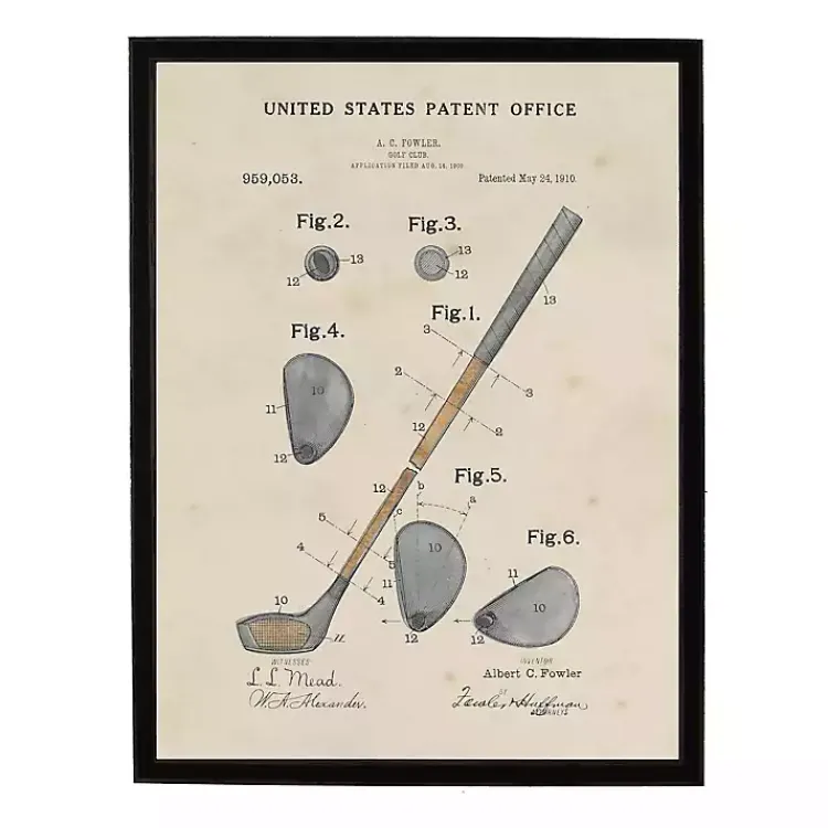 Kirklands Home Framed Art|Watercolor Golf Club Framed Art Print