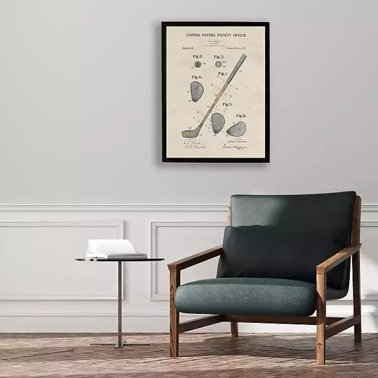 Kirklands Home Framed Art|Watercolor Golf Club Framed Art Print