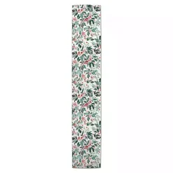 Sale Watercolor Holly Table Runner, 90 in. Christmas Dining & Entertaining