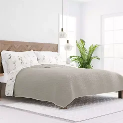 Kirklands Home Quilts|Watercolor Leaves Reversible 2-pc. Twin Quilt Set