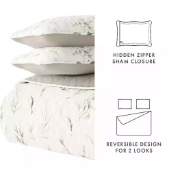 Kirklands Home Quilts|Watercolor Leaves Reversible 2-pc. Twin Quilt Set