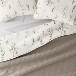 Kirklands Home Quilts|Watercolor Leaves Reversible 3-pc. King Quilt Set