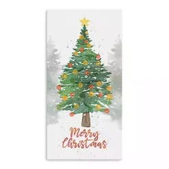 Outlet Watercolor Merry Christmas Canvas Print, 10x20 in. Christmas Art & Wall Decor
