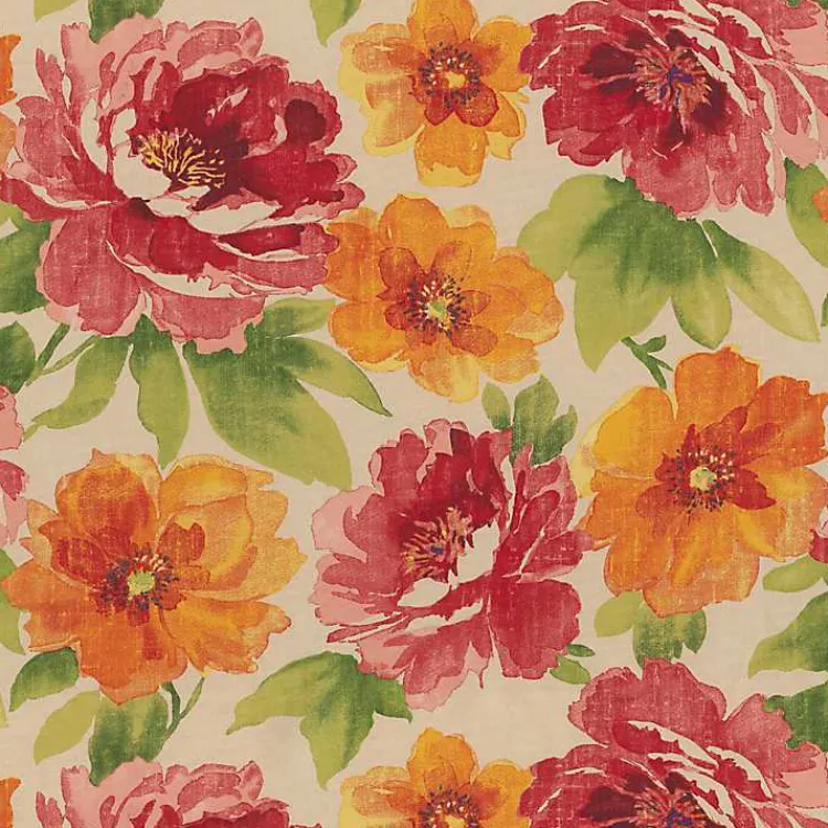 Kirklands Home Outdoor Cushions & Pillows|Watercolor Primrose Outdoor Chaise Cushion