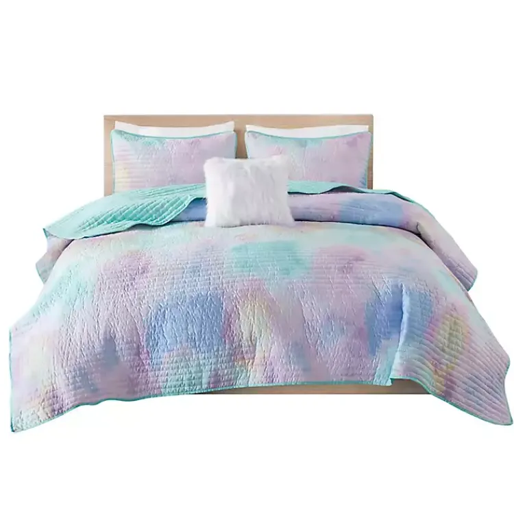 Kirklands Home Quilts|Watercolor Tie-Dye 3-pc. Twin/Twin XL Quilt Set
