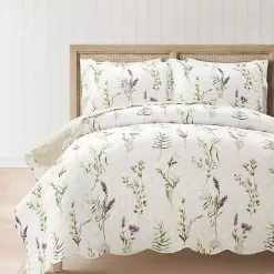 Kirklands Home Quilts|Watercolor Wildflower 3-pc. King Quilt Set