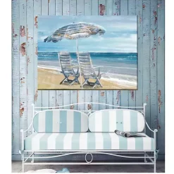 Kirklands Home Outdoor Wall Decor|Waters Edge Outdoor Canvas Art Print Blue