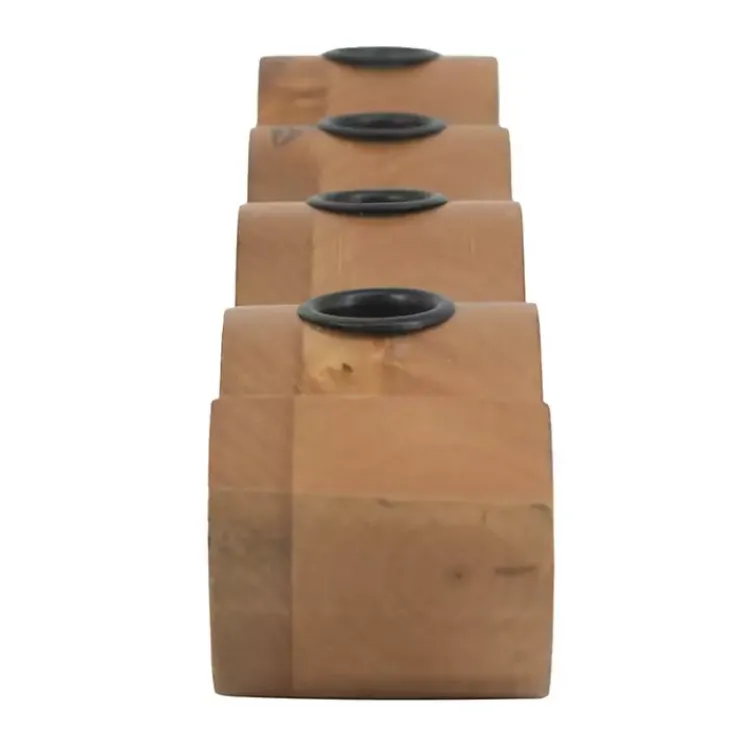 Sale Wavy Wood Taper Candle Runner Candle Holders