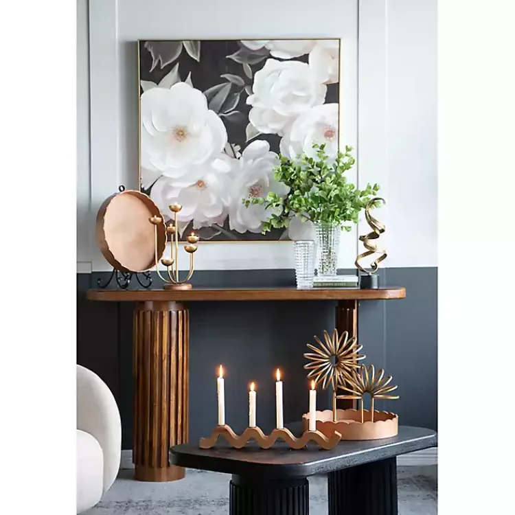 Sale Wavy Wood Taper Candle Runner Candle Holders