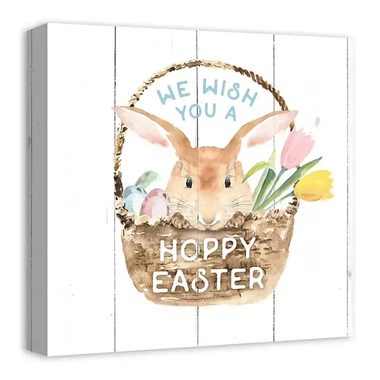 Outlet We Wish You A Hoppy Easter Wall Canvas Art Print Easter Decorations