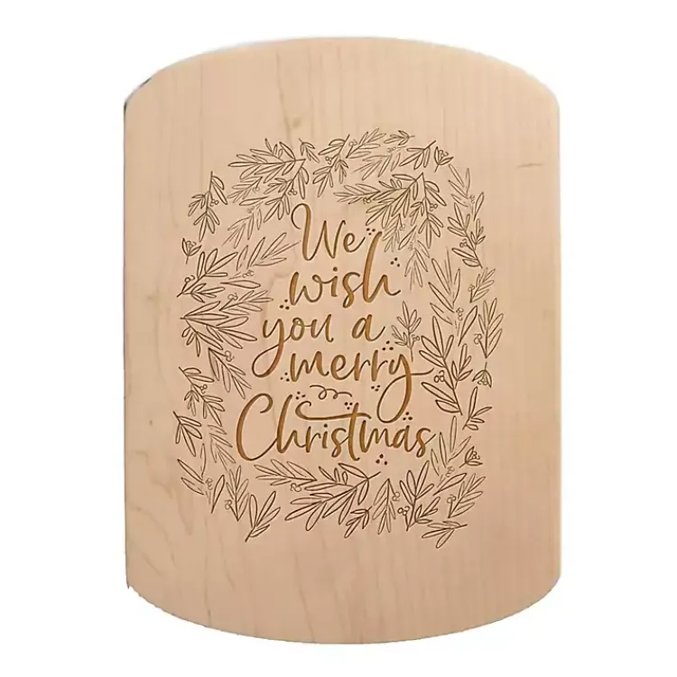 Sale We Wish You a Merry Christmas Oval Serving Board Christmas Dining & Entertaining