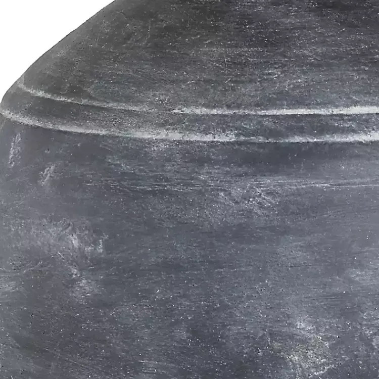 Kirklands Home Table Lamps|Weathered Black Ceramic Rhys Table Lamp White