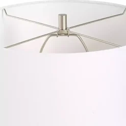 Kirklands Home Table Lamps|Weathered Black Ceramic Rhys Table Lamp White