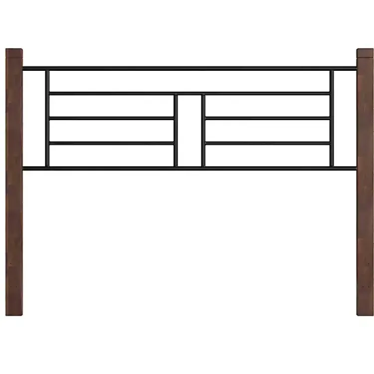 Kirklands Home Beds & Headboards|Weathered Brown Farmhouse Queen Bed