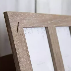 Weathered Brown Wooden 5-Opening Collage Frame Collage Frames