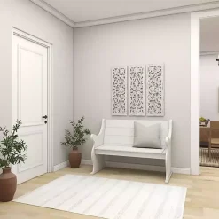 Kirklands Home Wall Plaques|Weathered Gray Wood Panel Wall Plaques, Set of 3