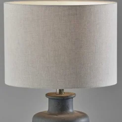 Kirklands Home Table Lamps|Weathered Stone Jug Table Lamp Tan