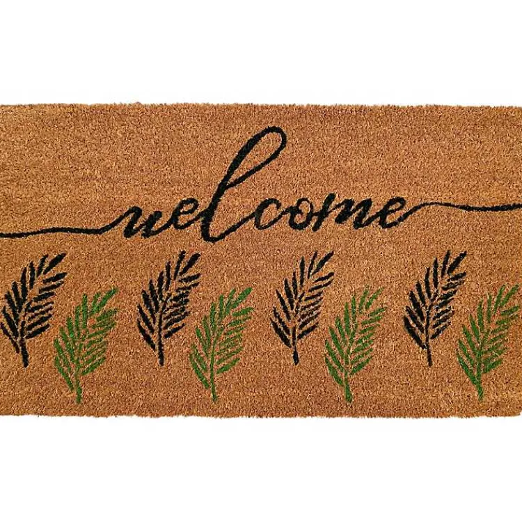 Kirklands Home Doormats|Welcome Fern Doormat