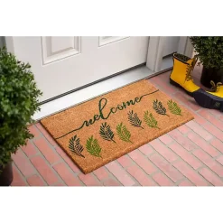 Kirklands Home Doormats|Welcome Fern Doormat