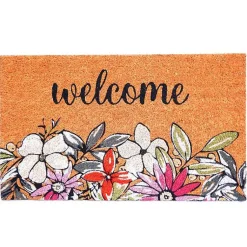 Kirklands Home Doormats|Welcome Floral Doormat Multi
