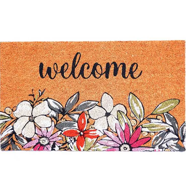 Kirklands Home Doormats|Welcome Floral Doormat Multi