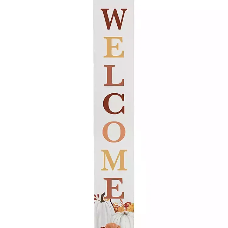 Outlet Welcome Floral Pumpkins Fall Porch Board Fall