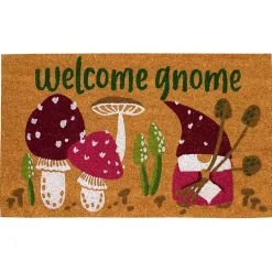 Kirklands Home Doormats|Welcome Gnome Doormat Tan