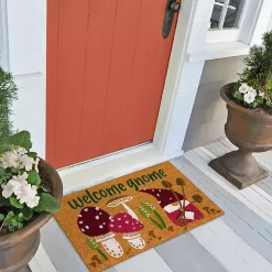 Kirklands Home Doormats|Welcome Gnome Doormat Tan