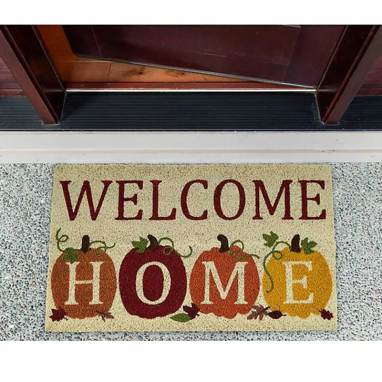 Outlet Welcome Home Pumpkin Doormat, 18x30 in. Fall