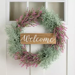Best Welcome Pink Lavender Wreath Wreaths