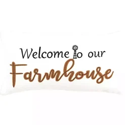 New Welcome to Our Farmhouse Lumbar Pillow Pillows