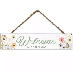 Kirklands Home Wall Quotes & Signs|Welcome to Our Home Floral Wall Plaque