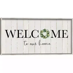 Kirklands Home Wall Quotes & Signs|Welcome To Our Home Wreath Wall Plaque