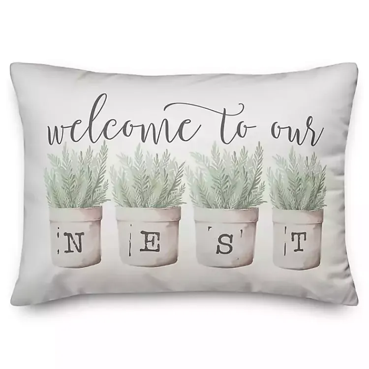 Clearance Welcome To Our Nest Pillow Pillows