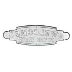 Kirklands Home Wall Quotes & Signs|Welcome To The Beach Metal Wall Plaque