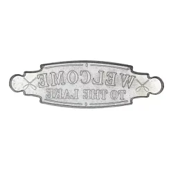 Kirklands Home Wall Quotes & Signs|Welcome To The Lake Metal Wall Plaque