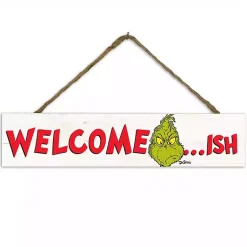 Outlet Welcome-ish Grinch Hanging Wall Plaque Christmas Art & Wall Decor