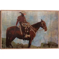 Kirklands Home Canvas Art|Western Moment Framed Canvas Art Print