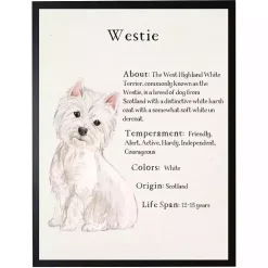 Kirklands Home Wall Quotes & Signs|Westie Facts Framed Wall Plaque