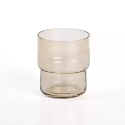 Kirklands Home Glassware & Drinkware|Wheat Angle Stackable Short Tumbler Tan