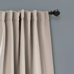 Kirklands Home Curtains & Drapes|Wheat Back Tab Blackout Curtain Panel Set, 84 in. Tan